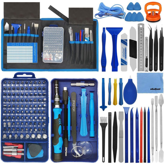oGoDeal 155 in 1 Precision Screwdriver Set Professional Electronic Repair Tool Kit for Computer, Eyeglasse