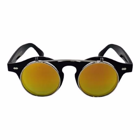 Flip Up Circle Sunglasses