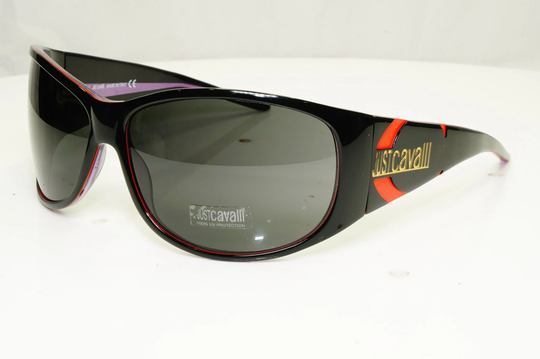 Authentic Just Cavalli Womens Vintage Sunglasses Gold Black Jc 13S P85 34813