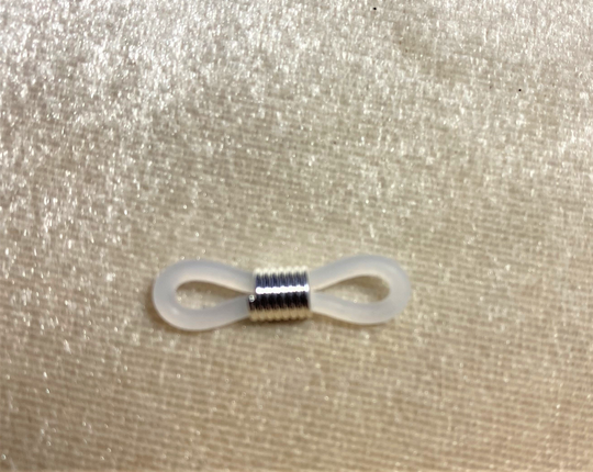Clear Silver Adjustable Eyeglass Holders 5 Pairs #1547