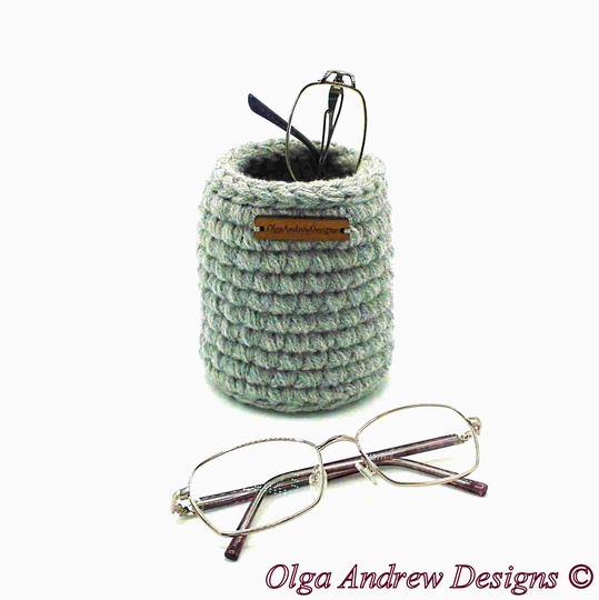Round Small Vertical Eyeglass Holder, Office Holder Stand, Nightstand Glasses Desk Stand Olgaandrewdesigns