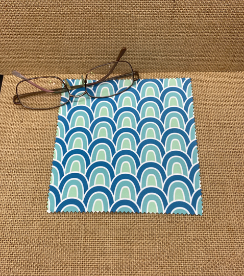 Blue Design Microfiber Cloth Eye Glass Cleaning Tablet Phone