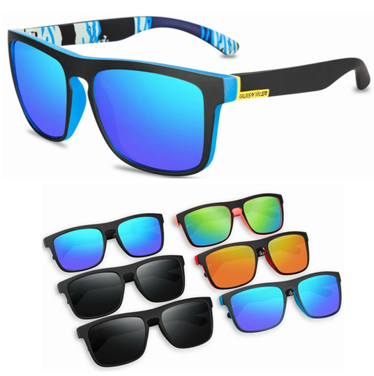 Polarized Adult Sunglasses, Square Shape, Cycling Sport Driving Fishing UK
