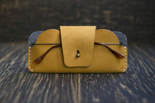 Personalization Gift, Leather Glasses Case, Eyeglass Glasses Box, Holder