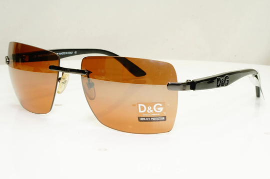 Authentic Dolce Gabbana Womens Vintage Sunglasses Black Dg 2091 187 30826
