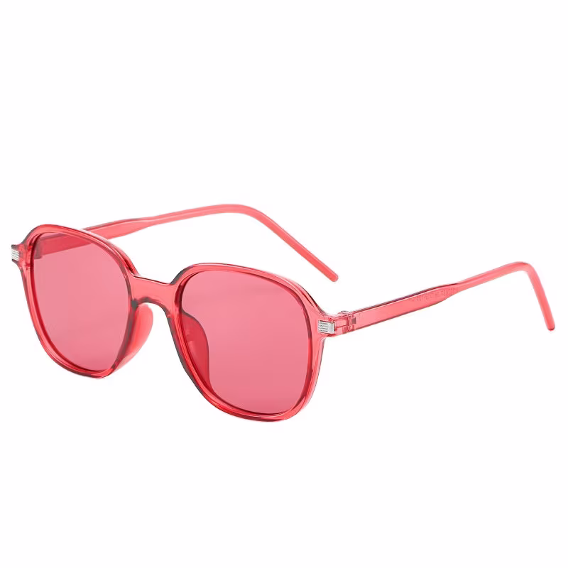 New Version Small Sunglasses Female Trendy Retro Tea Color Male Star Style Glasses - Women Sunglass