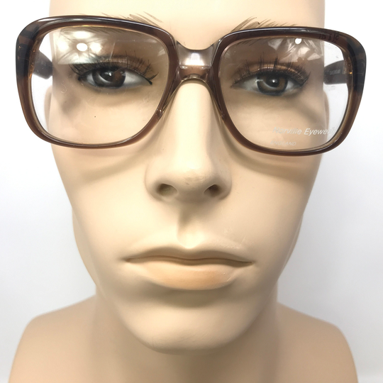 Vintage Norville Eyeglasses Glasses Frame Brown Square Used Eyeglass Frames Retro England