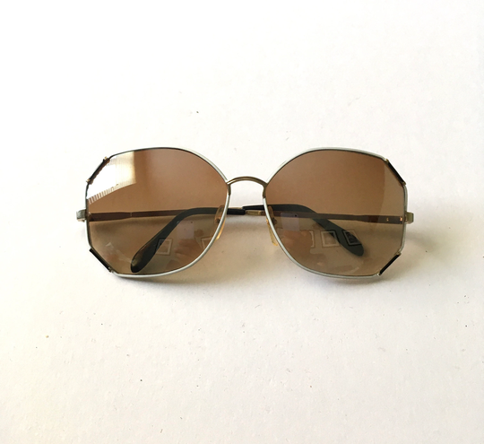 Womens Vintage 80's Pierre Cardin Octagonal Sunglasses Glasses
