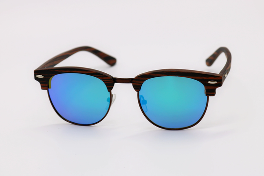 Ebony Wood Sunglasses Half Frame Design Prescription Glasses Groomsmen Proposal Eye Frames