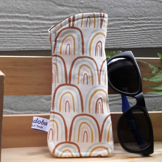 Boho Rainbows Sunglass Pouch/ Eyeglass Fabric Case