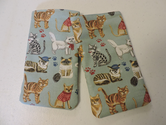 Cool Cats, Eyeglass/Iphone/Large Sunglasses Cases/Reading Glasses
