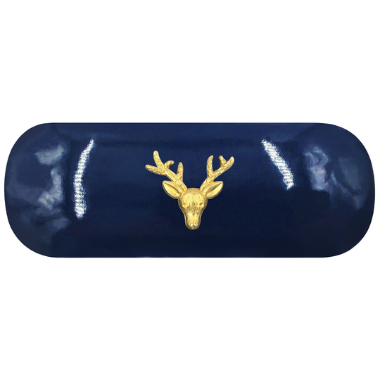 Gold Stag Hard Glasses Case. Spectacle Deer Reading Eyeglasses Sunglasses