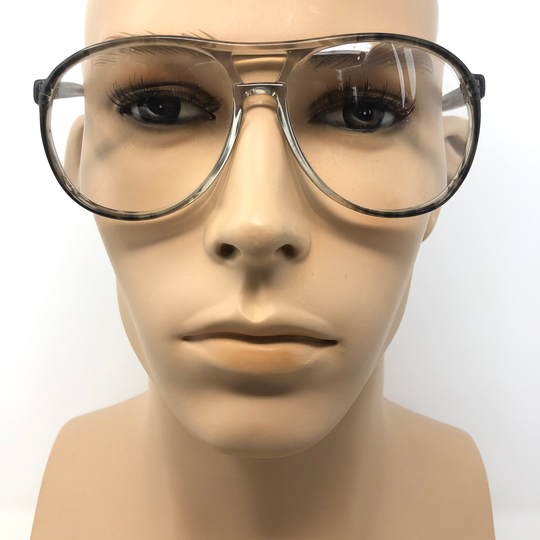 Vintage Pilot Eyeglasses Visual Collection Yale Glasses Frame Grey Used Eyeglass Frames Retro