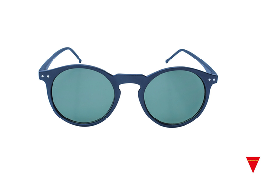 Round Sunglasses, 90's Black Frame With Dark Green Lenses , Lightweight Plastic Sunglasses For Women, Men, Unisex