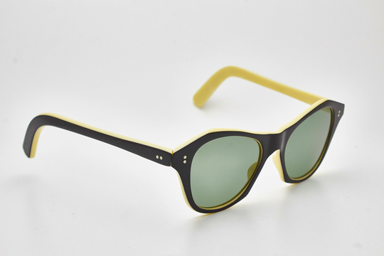 Vintage Sunglasses Woman Black Plastic Cateye Eyewear Glasses Frame Occhiali Classis