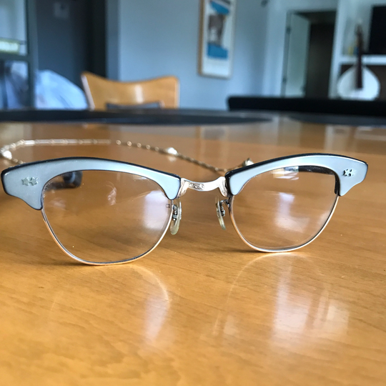 Vintage Cateye Glasses On Librarian Chain