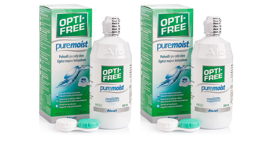 OPTI-FREE PureMoist 2 x 300 ml with cases