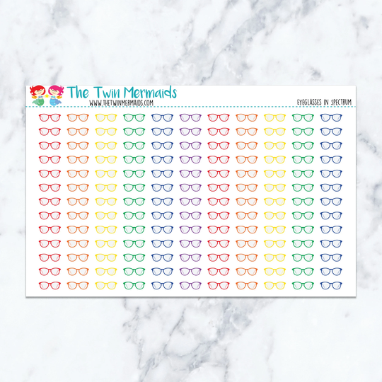 Eyeglasses in Spectrum Planner Stickers