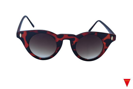 90's Tortoise Cat Eye Sunglasses, Brown & Black Plastic Glasses, Small Frame Uv Lenses
