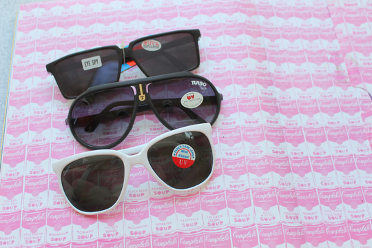 1980S Vintage Sunglasses Set..instant Collection. Mirror Lens. Costume.set Of 3. Vintage Sunglasses. Shades. Aviators. Wayfarers. Clubmaster