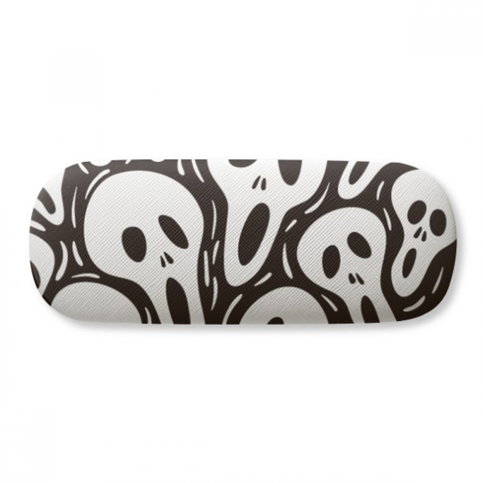 Skull Tiling Pattern Halloween Glasses Case Eyeglasses Hard Shell Storage Spectacle Box