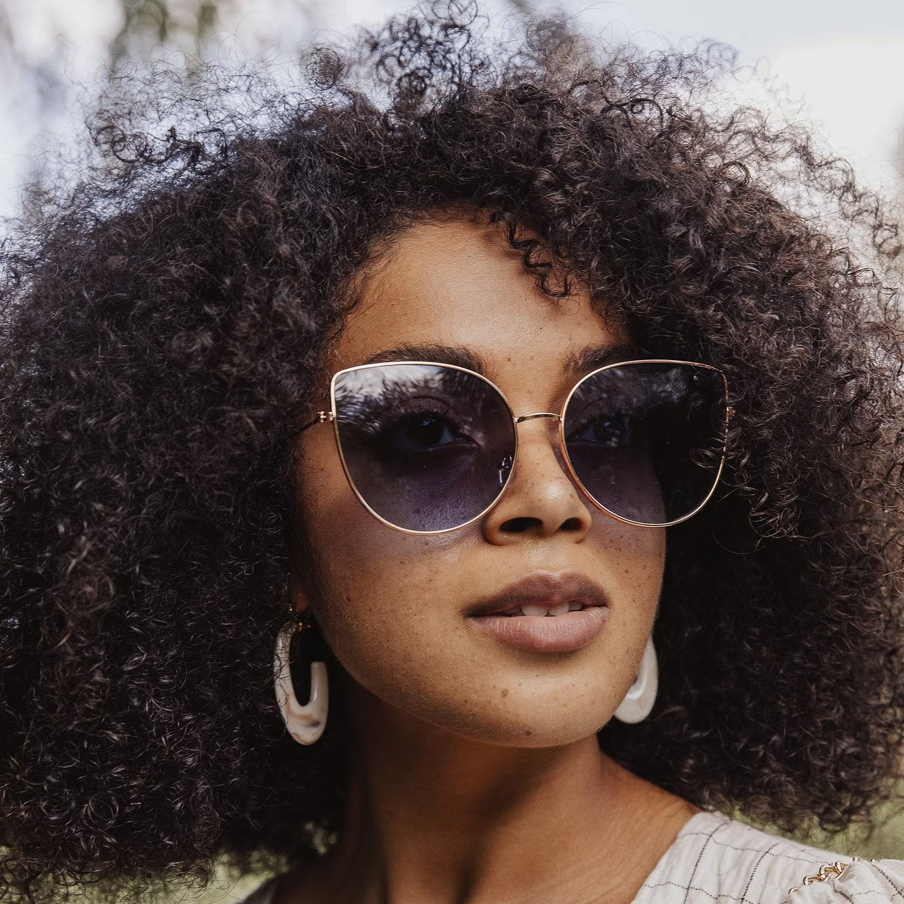 Butterfly Wire Frame Cat Eye Sunglasses