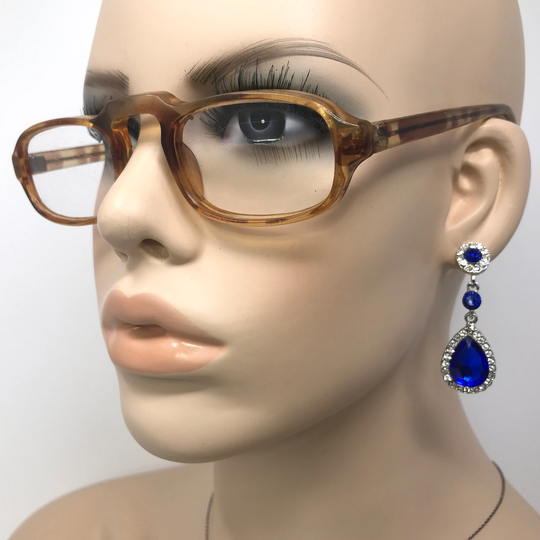 Vintage Ladies Eyeglasses Glasses Frame Brown Half Used Eyeglass Frames Retro