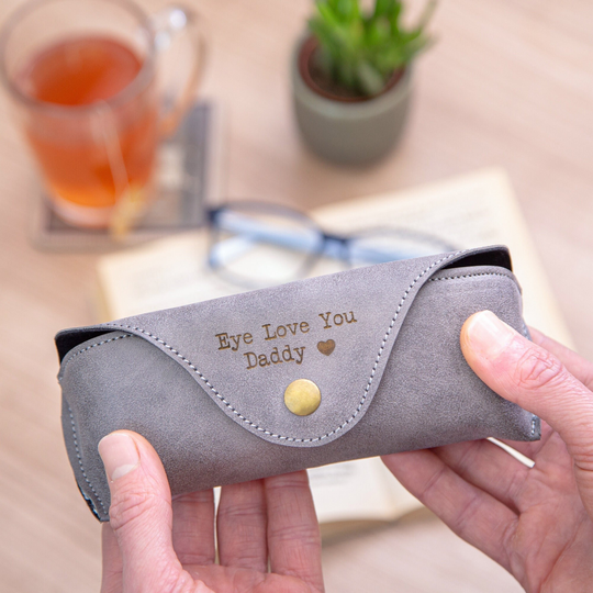Personalised Faux Leather Glasses Case
