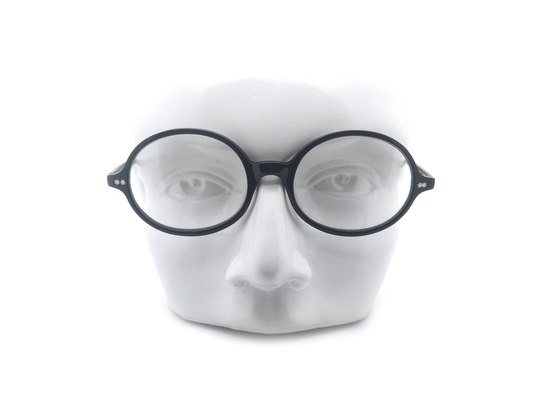 Eye Company Design Oval Black Vintage Glasses Frame // Made in England New Old Stock Genuine 1980S