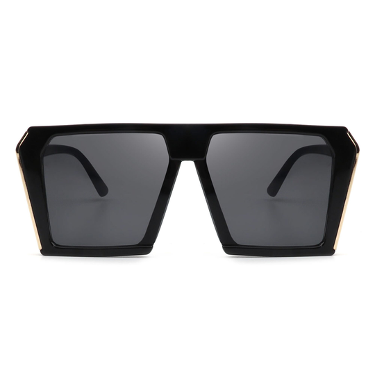 Women Square Oversize Retro Large Fashion Sunglasses