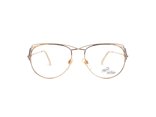 Vintage Metzler 0722 341 80S Glasses Frames // 1980S Designer Eyeglasses