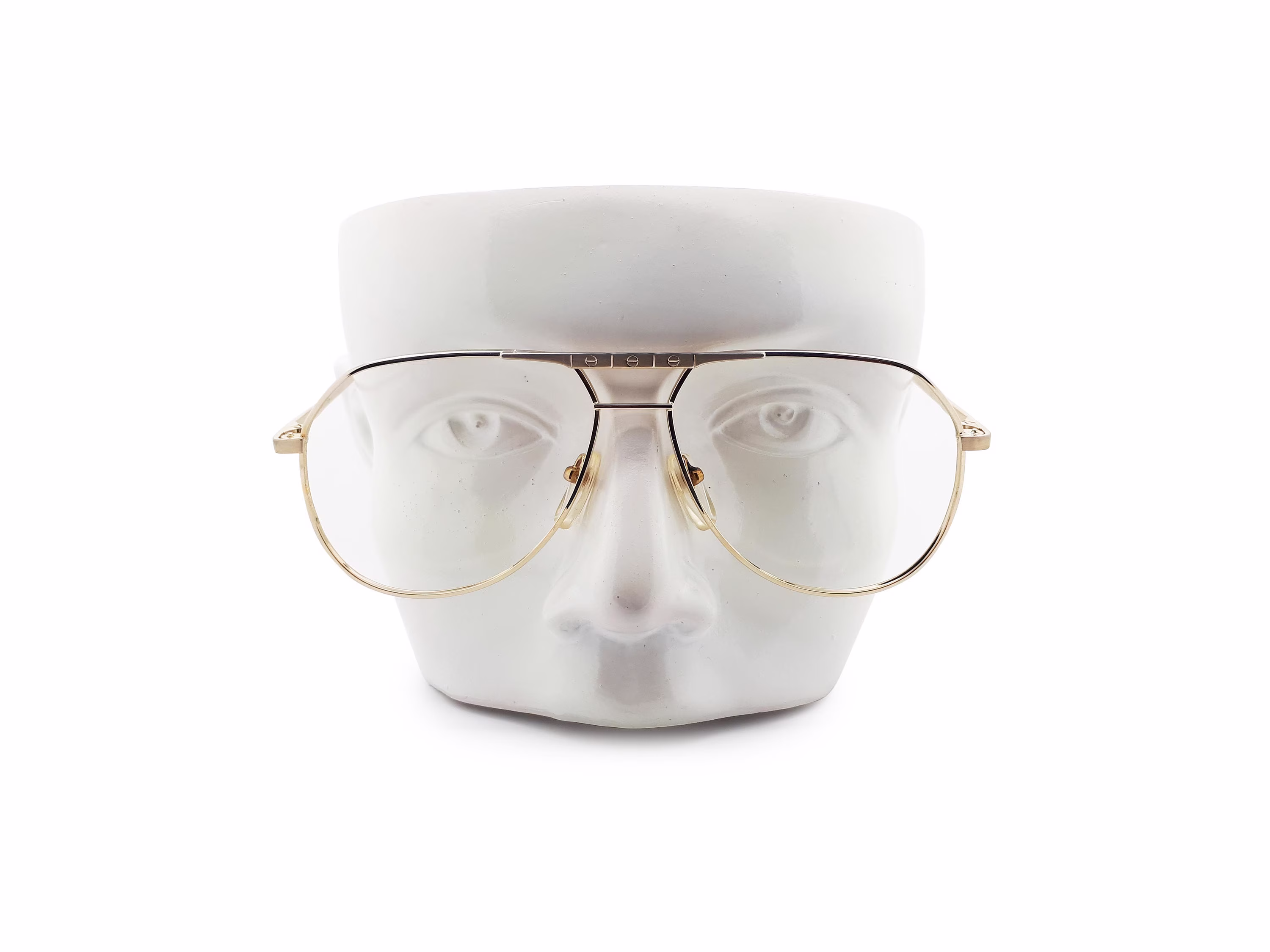 Vintage Conti Senator G-34 S Gold 90S Aviator Glasses Frames // 1990S Designer Eyeglasses
