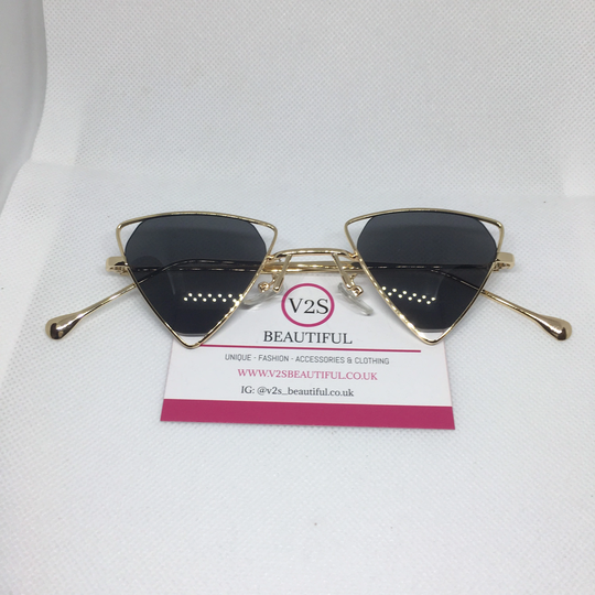 Vintage Punk Triangle Sunglasses, Retro 80S Triangle Sunglasses, Y2K Fashion, Cool Eyewear, Unisex