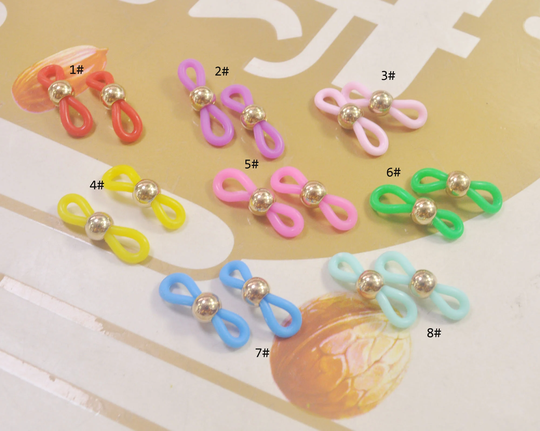20/50/100Pcs Mixed Color Rubber Ends For Eyeglass Holder, Glasses Chain Holders, Replacement Loops Chains21x4mm