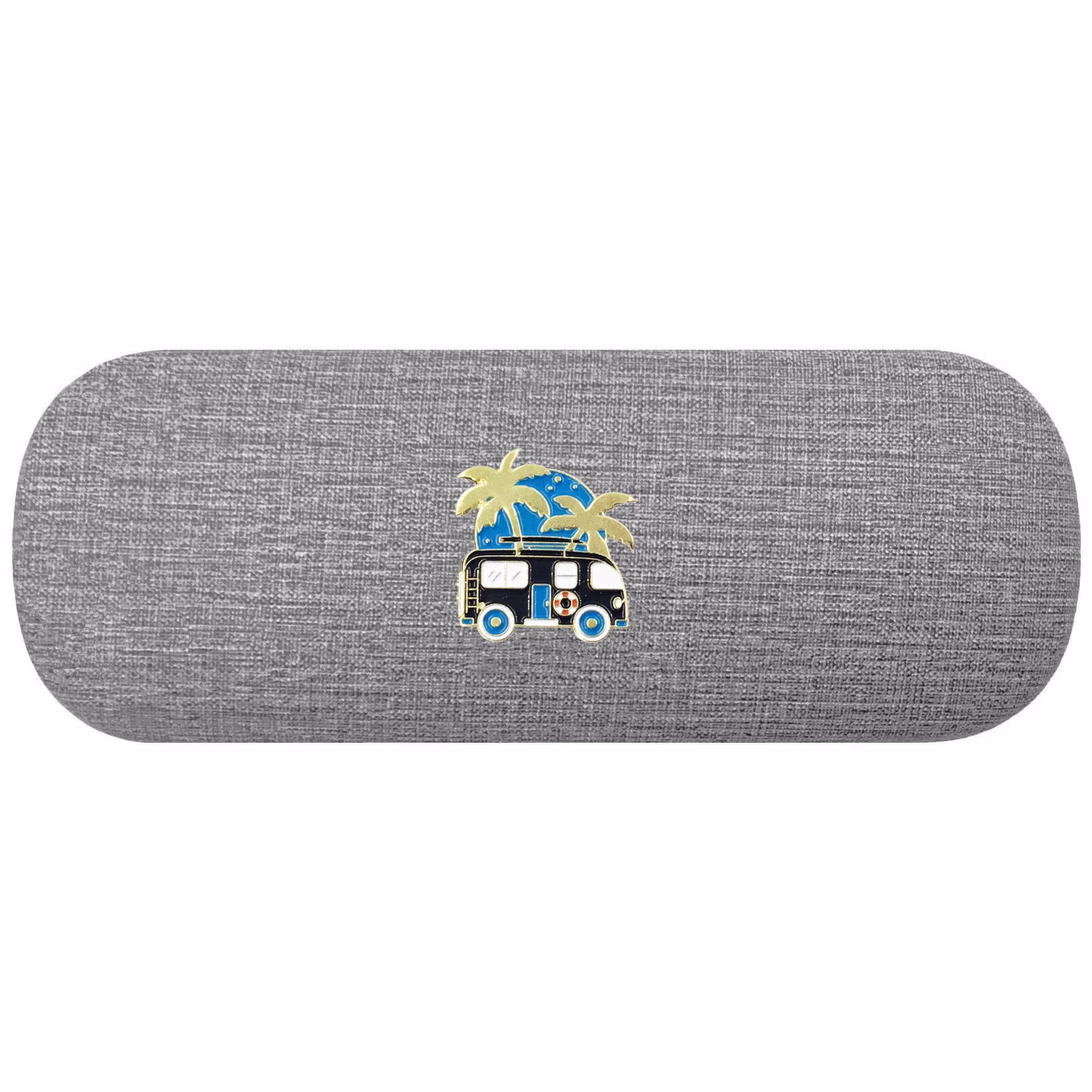 Sunset Campervan Hard Glasses Case. Surfing Spectacle Blue Camper Reading Eyeglasses Motorhome Camping Birthday Gift