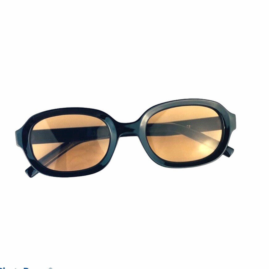 Black Oval Frame Sunglasses