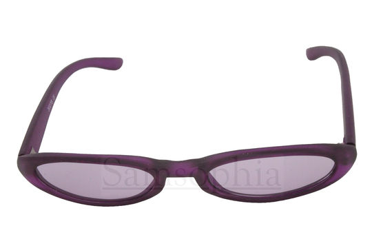 Small High Quality Sunglasses Purple Tinted Oval Lens & Frame. Uv400 Protection. Smcl043