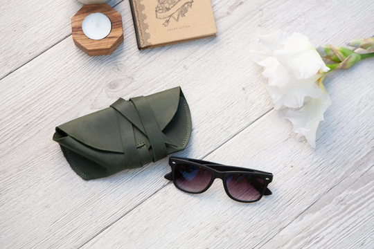Leather Glasses Case, Personalized Case, Soft Eyeglasses Case, Leather Sunglasses Case, Reading Case