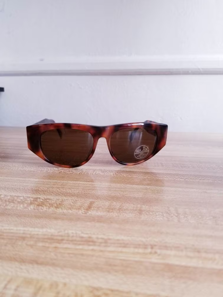 Vintage Sunglasses 1980S Cheryl Shuman Eyewear Thelma Tortoise