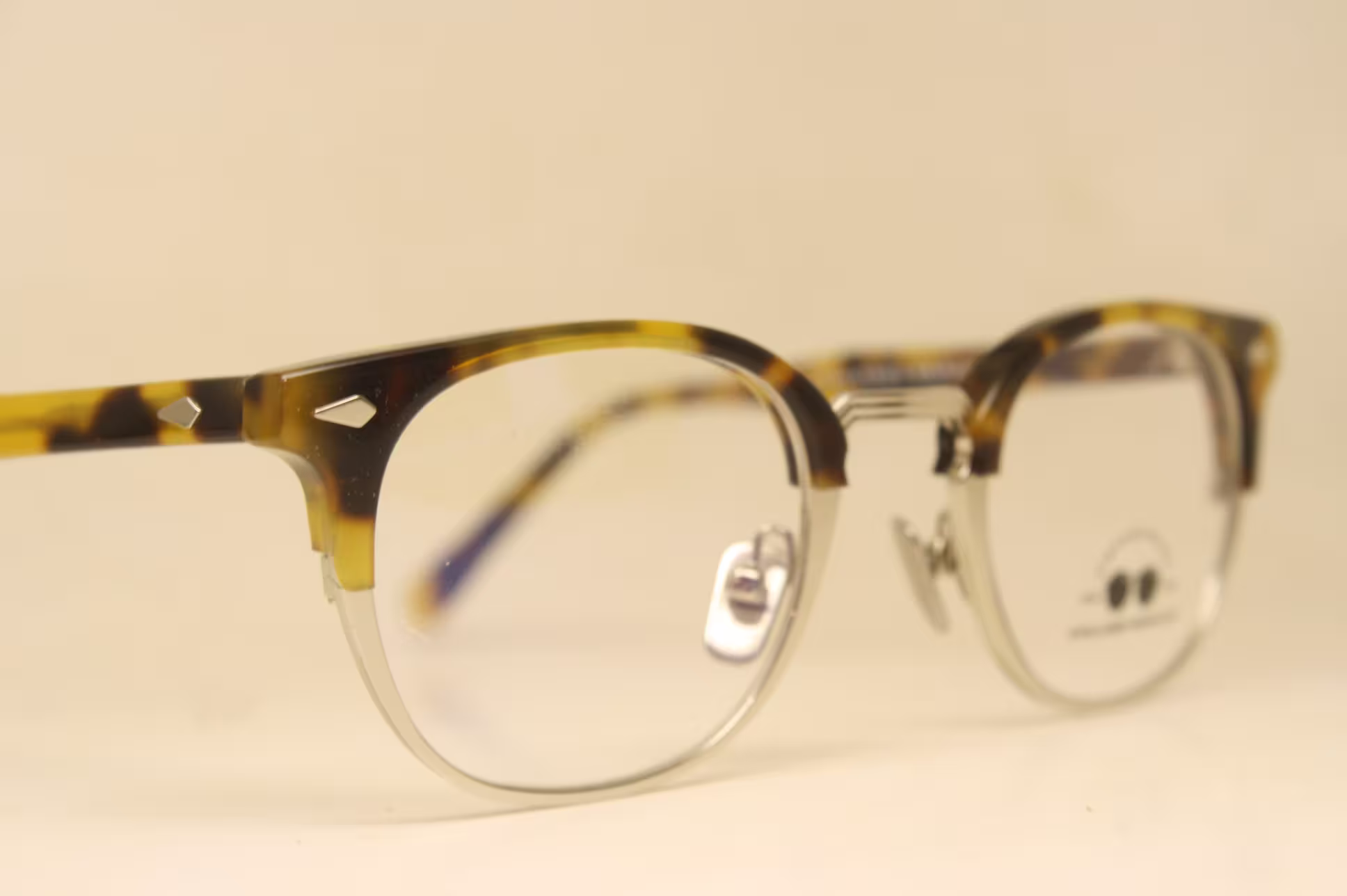 Gray Silver Browline Glasses Combination Retro Vintage 1960S Style