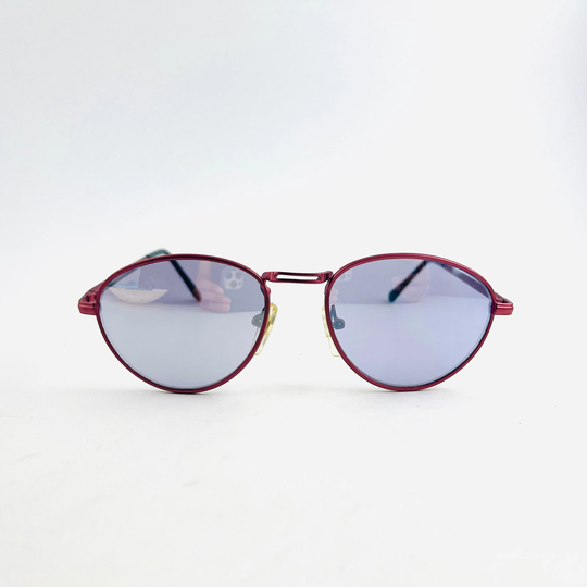 True Vintage Deadstock Y2K Wire Purple Oval Sunglasses