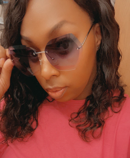 Oversized Rimless Sunglasses
