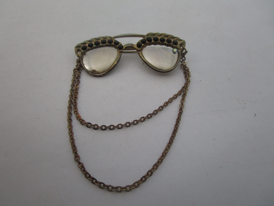 Vintage Unique Fancy Sunglasses Eyeglasses Brooch Super Cute