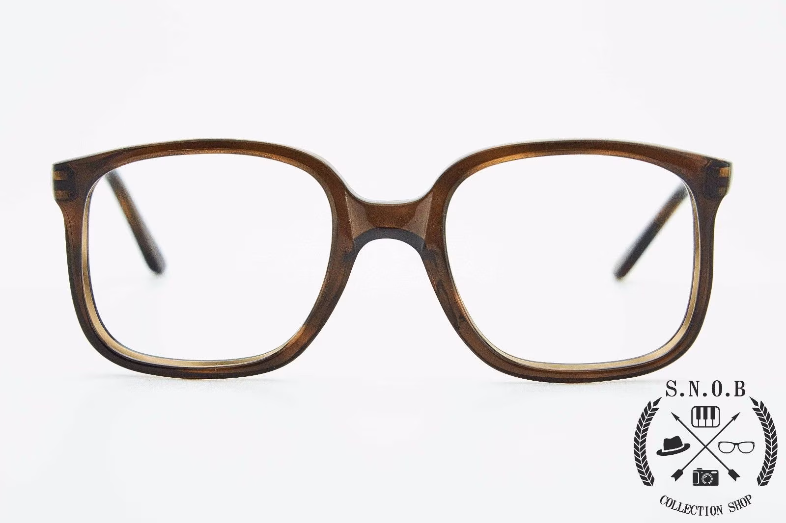 Vintage Man Glasses Persol Ratti 09119 Italy Square Acetat Brown Frame Eyewear Classic Fashion