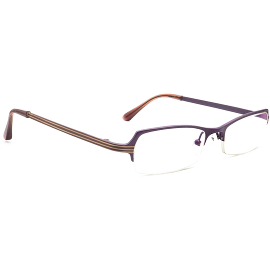 Prodesign Denmark Eyeglasses 1348 C.3021 Pure Titanium Purple Half Rim 49-17 140