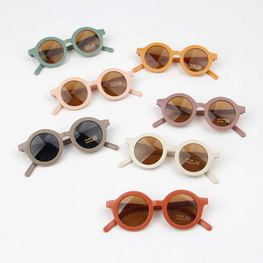 Children's Toddler Retro Sunglasses | Anti Uv Grade 400 Sunnies Shades 7 Colours Ce Tested
