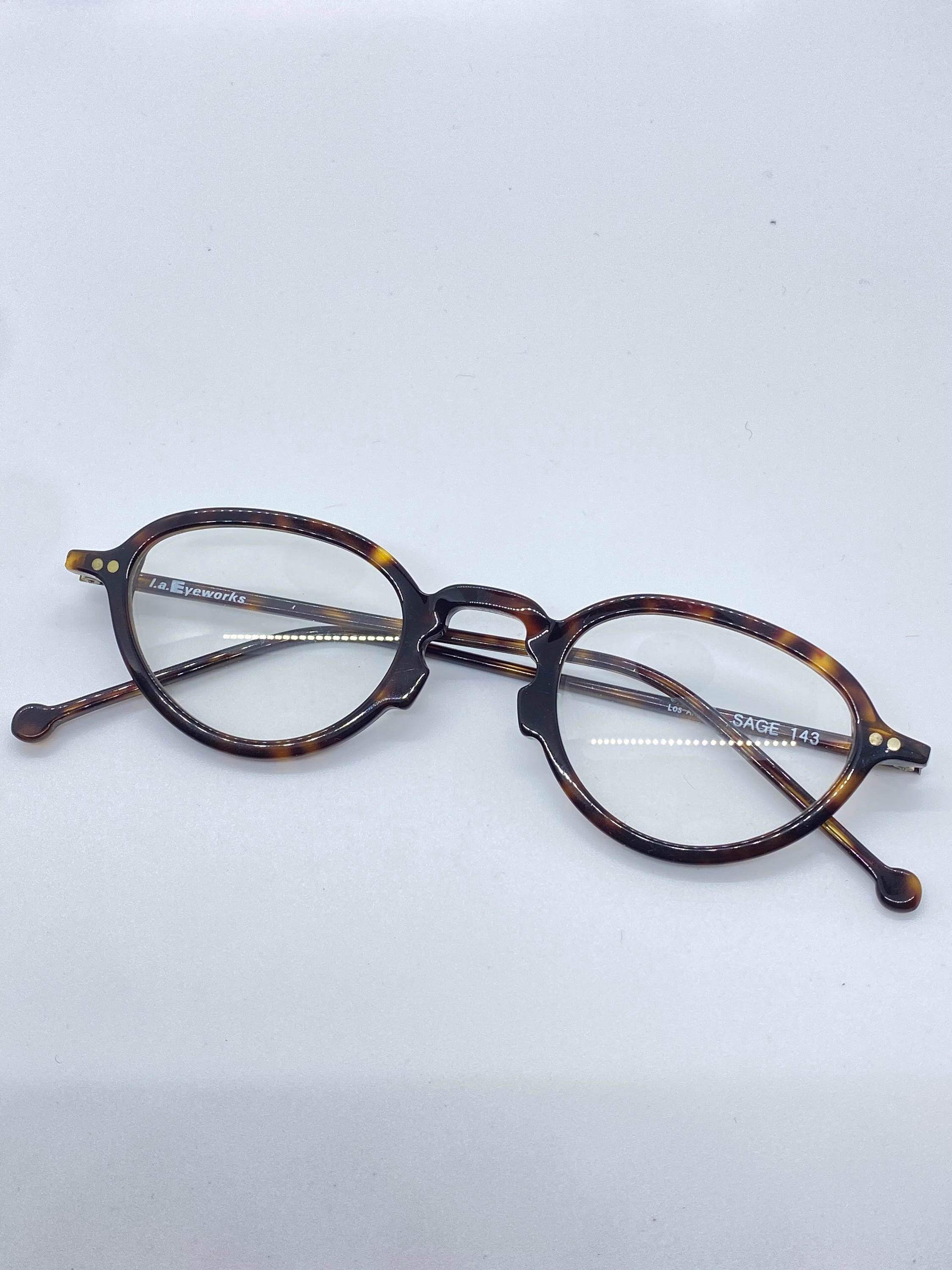 Vintage Brand New L.a. Eyeworks Rx Frames # Sage 143 Made in Italy