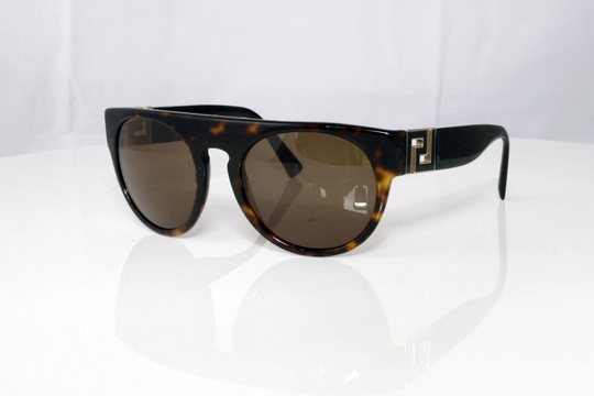 Authentic Versace Mens Vintage Sunglasses Brown Square Havana 4333 108/71 27713