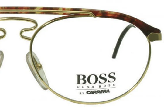 Vintage Hugo Boss 5119 Glasses Eyewear Frames By Carrera Italy Tortoiseshell Acrylic Detail Genuine New Old Stock