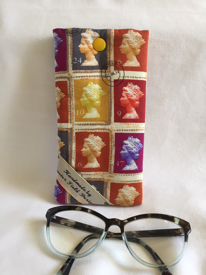 The Queen Glasses Case/ Sunglasses Case//Ladies & Mens Spectacles/Fabric Glasses Soft Case/Child's Case